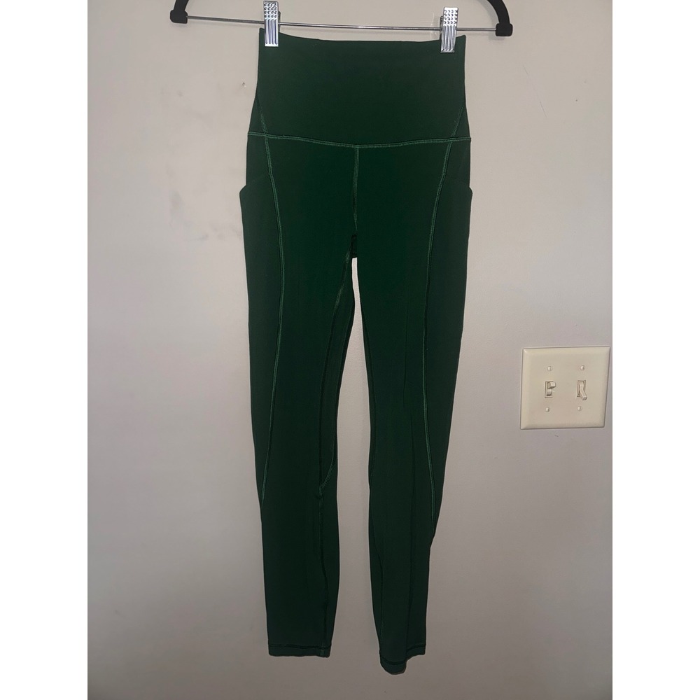 Lululemon All the Right Places High-Rise Leggings Green Size 2 Pockets